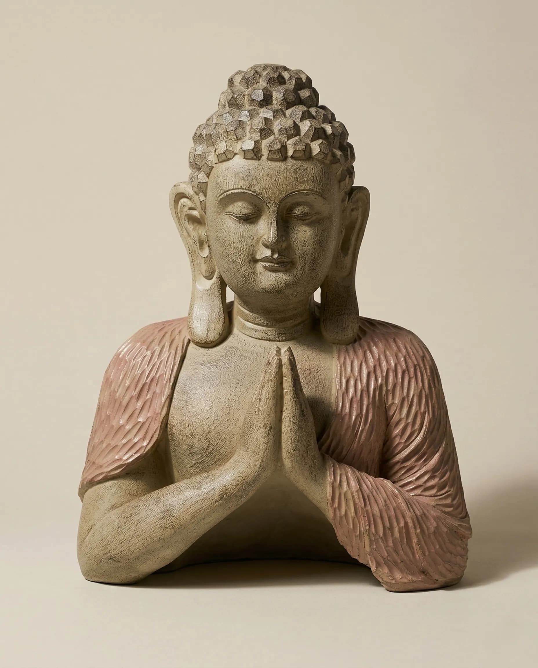 The Silent Namaskar Buddha Bust