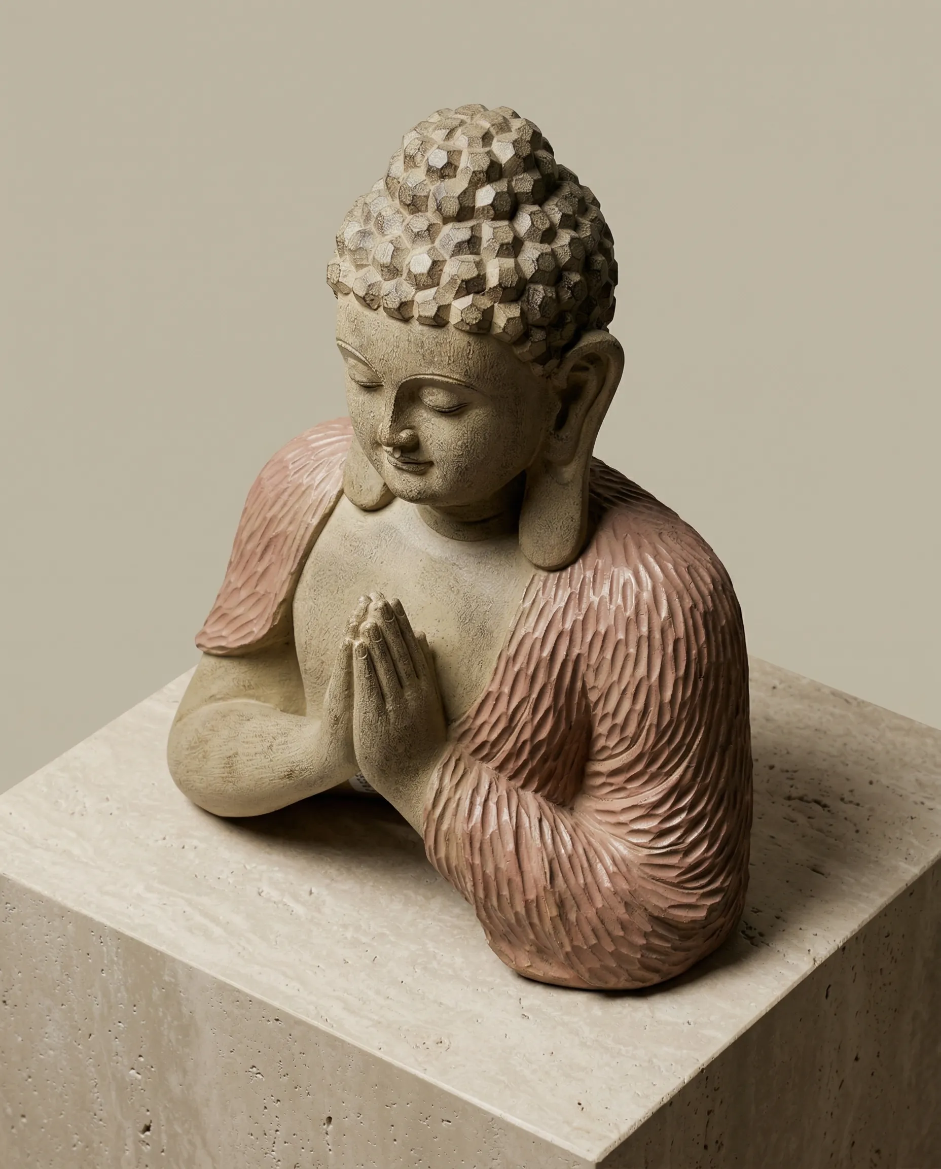 The Silent Namaskar Buddha Bust thumbnail 3