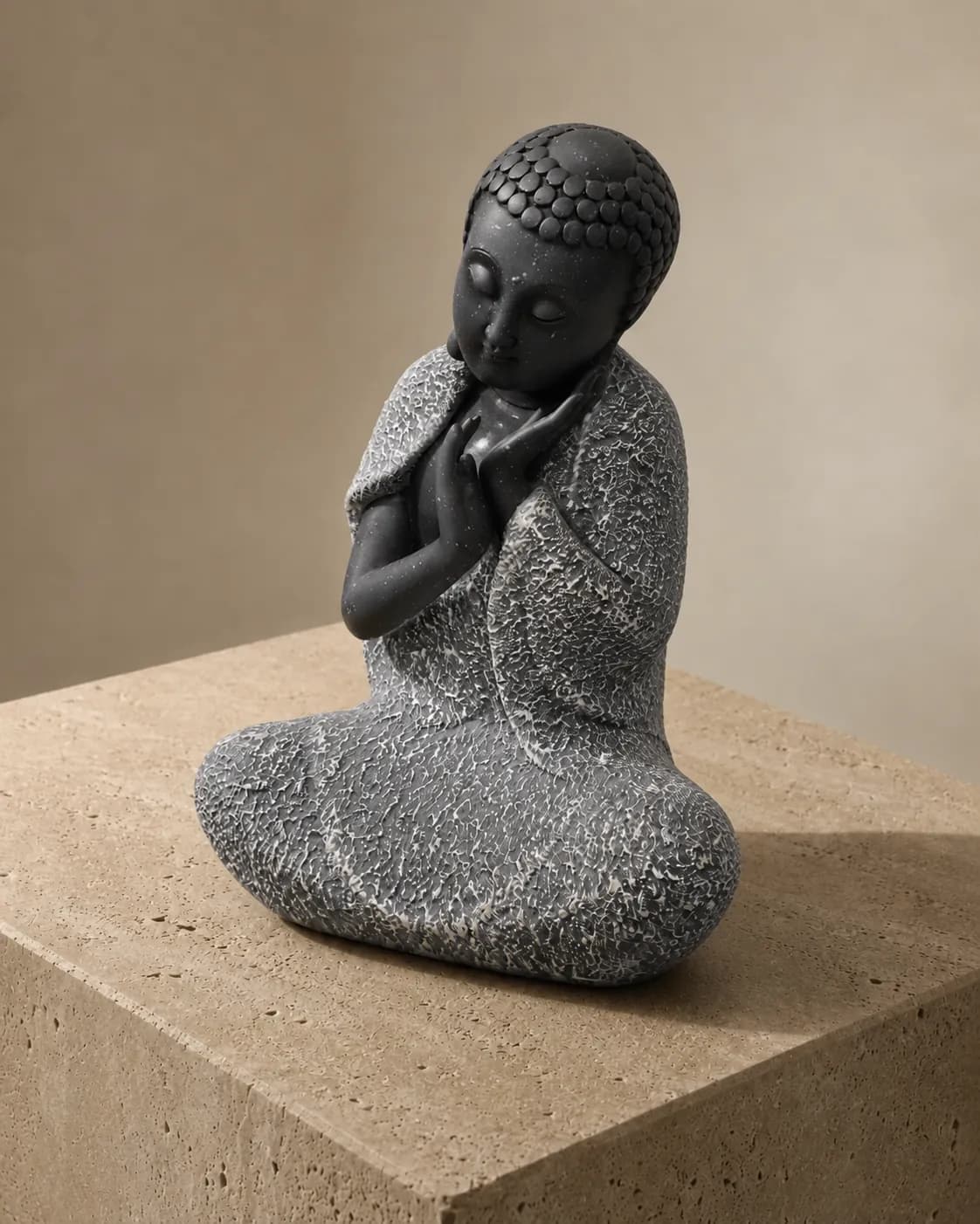 The Contemplative Calm Buddha Statue (Granite Stone & Slate) perspective