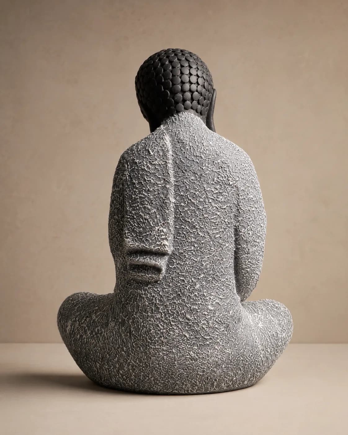 The Contemplative Calm Buddha Statue (Granite Stone & Slate) thumbnail 5