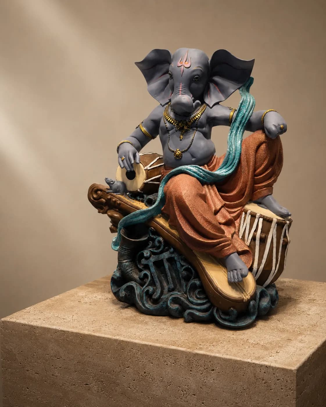 The Raga Ganesha Musical Sculpture perspective
